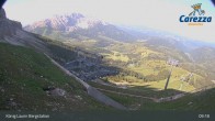 Archiv Foto Webcam Carezza: Kölner Hütte und Bergstation König Laurin 08:00