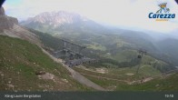 Archiv Foto Webcam Carezza: Kölner Hütte und Bergstation König Laurin 18:00
