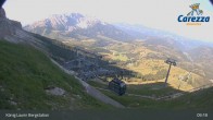 Archiv Foto Webcam Carezza: Kölner Hütte und Bergstation König Laurin 08:00