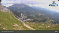 Archiv Foto Webcam Carezza: Kölner Hütte und Bergstation König Laurin 18:00