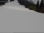Archived image Webcam Spieserlifte Unterjoch View of the ski run 13:00