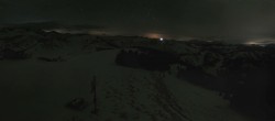 Archived image Webcam Notre Dame de Bellecombe - Top station chairlift Ban Rouge 01:00