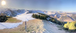 Archived image Webcam Notre Dame de Bellecombe - Top station chairlift Ban Rouge 07:00