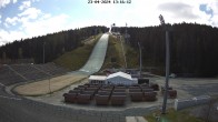 Archived image Webcam Ski Jumping Venue at Vogtland Arena 13:00