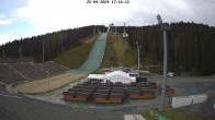 Archived image Webcam Ski Jumping Venue at Vogtland Arena 17:00