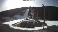 Archiv Foto Webcam Klingenthal: Skisprunganlage Vogtland Arena 11:00