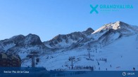 Archiv Foto Webcam Grandvalira: Talstation Pas de la Casa 08:00