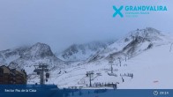 Archived image Webcam Grandvalira: Base Station Pas de la Casa 08:00