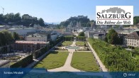 Archived image Webcam Salzburg - Mirabell Palace 08:00