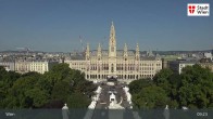 Archiv Foto Webcam Wien - Burgtheater & Rathaus 08:00