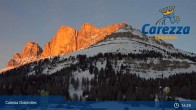 Archived image Webcam Carezza Ski Resort: Pra di Tori - Base Station 00:00