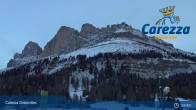 Archived image Webcam Carezza Ski Resort: Pra di Tori - Base Station 07:00