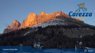 Archived image Webcam Carezza Ski Resort: Pra di Tori - Base Station 02:00