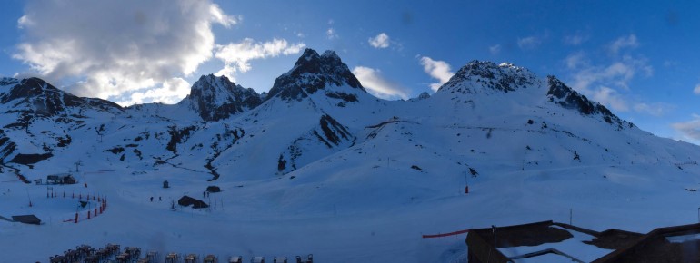 Grand Tourmalet (Frankreich) - Blick auf Sessellift Tourmalet