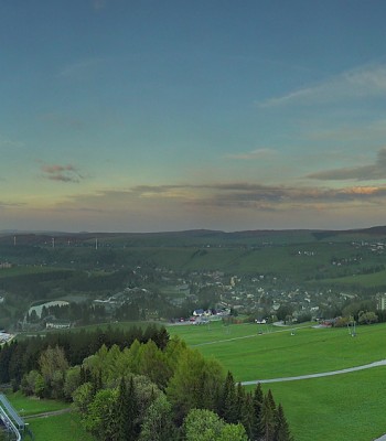 Oberwiesenthal: Panoramablick vom Fichtelberg