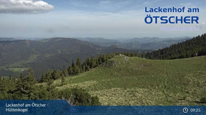 Blick vom Hüttenkogel in Lackenhof Ötscher, Niederösterreich