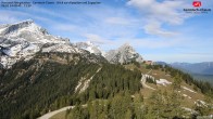 Kreuzeck Bergstation - Blick zur Alpspitze und Zugspitze