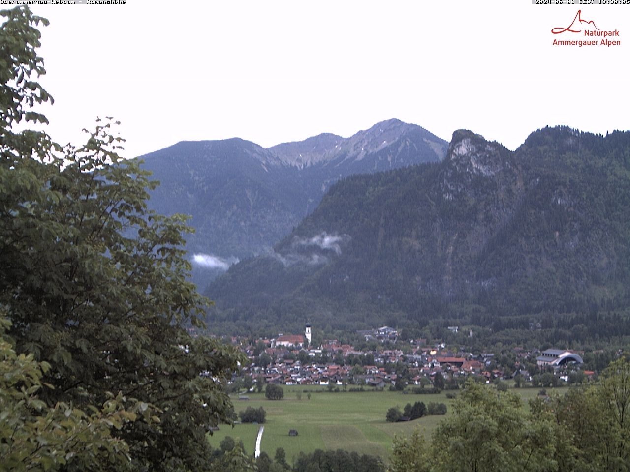 Webcam Oberammergau Mountain restaurant Romanshöhe 952 m..
