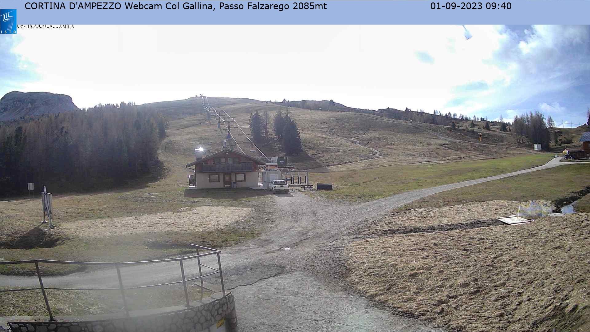 Actuator vorst uitzending Webcam Cortina d'Ampezzo: Chair Lift Falzarego 2056 m... • Belluno •  Livecam • Live-Stream