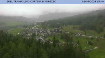 Cortina d&#39;Ampezzo: View from ski jump area