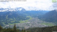 Wankhaus - Blick zur Zugspitze und auf Garmisch